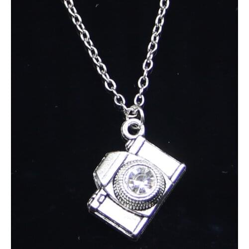 New Fashion Necklace 20x16mm camera Pendants Short Long Women Men Colar Gift Jewelry Choker