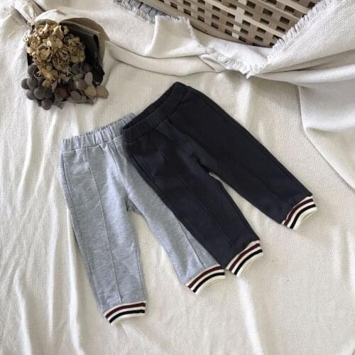 Boy and Girl Casual Pants Children Clothing 2018 New Kids Striped Sport Pants Girl Pencil Pants Toddler Cotton Trousers Autumn