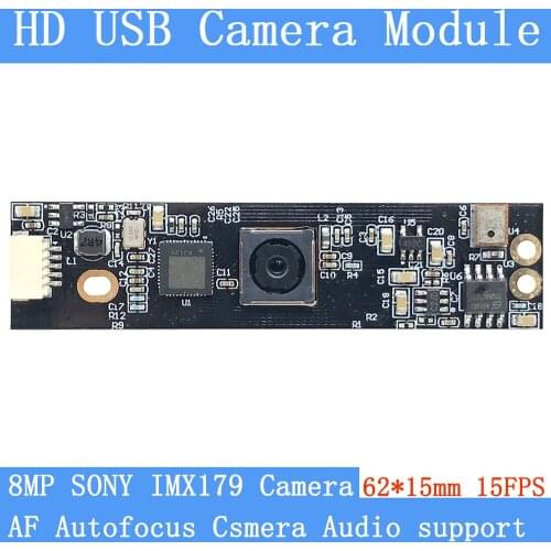 PU`Aimetis HD 800W AF Autofocus SONY IMX179 Mini Surveillance camera 3264*2448 15FPS Audio support USB camera module