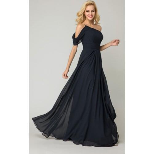 Halter Chiffon Maxi Dress of Bridesmaid