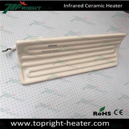 Super thinner White Color ceramic infared heater 245X80mm