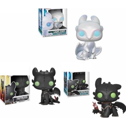 LIGHT FURY #687 Toothless #686 #100 Vinyl Figures Brinquedos Dolls Action Toys Collection Model Toy for Children Gift