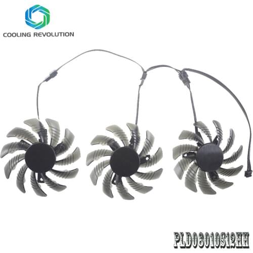 3pcs/set PLD08010S12HH Cooling Fan Gigabyte AORUS GTX 1060 1070 1080 G1 GTX 1070Ti 1080Ti 960 970 980Ti Video Card Cooler Fan