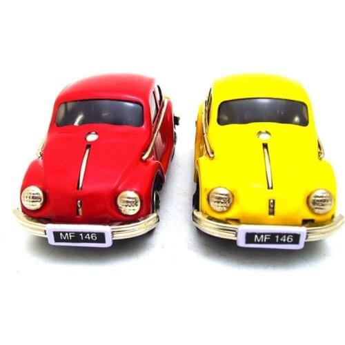 Vintage Clockwork Wind Up Beetle car toys Photography Children Kids Adult Beetle car Tin Toys Classic Toy Christmas Gift