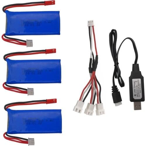 7.4V 1200mAh lipo Battery Charger set for YiZhan X6 MJX X101 X102h X1 H16 WLtoys V666 V262 V353 V333 A949 A969 A979 K929 V912
