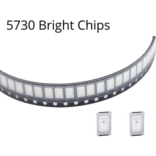 100pcs Smd Smt 5730 5630 0.5W 6000-6500k 3.0-3.2V Ultra Bright White Red Blue Green Led Emitting Diodes Chip Surface Mount Led