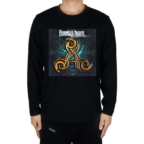 12 designs Streetwear Flowing Tears Rock Gothic shirt punk heavy metal mma fitness Streetwear long sleeve fitness skateboard