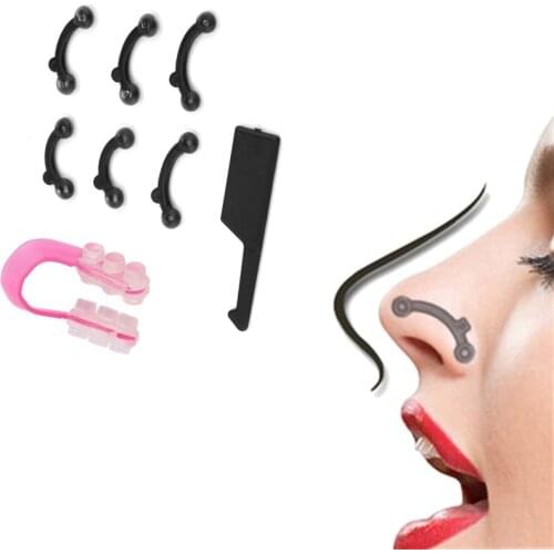 3PCS/Set Nose Clipper Bridge Straightening Nose Up Lifting Shaping Shaper Clip Nose Corrector Nose Massager Makeup Tool