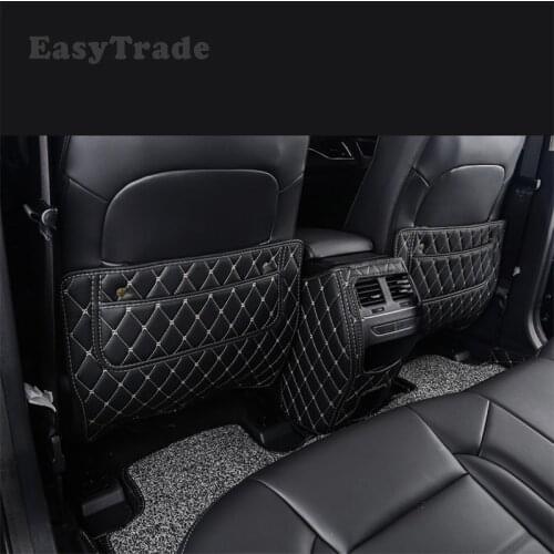 Leather Car Seat Anti-Kick Mat For Haval F7 F7x 2019 2020 2021 Accessories Rear Row Seats Cover Back Protection Mats 3 Pcs