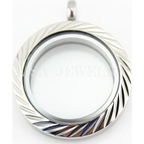 30mm Twist Screw glass floating charms locket pendant necklace Memory photo Lockets 7 Styles Free floating Charms