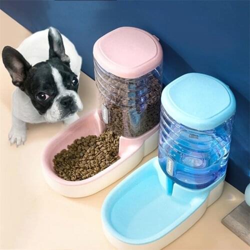 Pet Automatic Feeder Dog Drinking Bowl For Cat accessories Water Feeding watering supplies Large Capacity Dispenser 2Pieces/set
