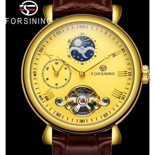 FORSINING Tourbillon Automatic Mechanical Men Wristwatch Military Sport Skeleton Male Clock Top Brand Luxury Man Watch Gift 8212