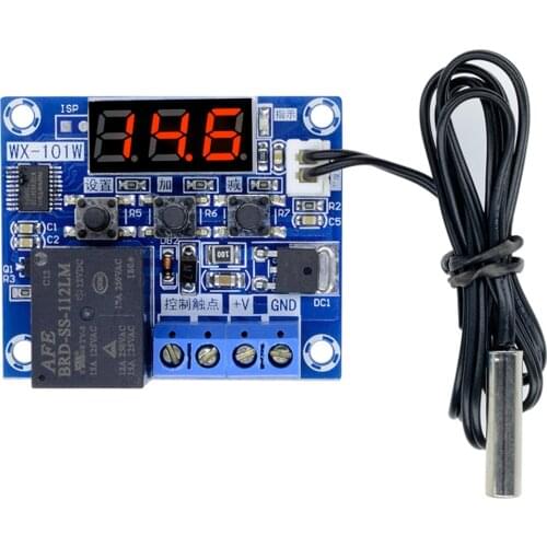 Digital LED Temperature Thermostat Control Switch Board Digital Temperature Controller G2-005 Sensor -40-120C for Incubator 12V