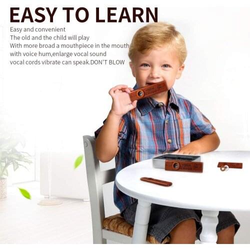 Wooden Kazoo,Exquisite Instrument Easy And Have Fun Gifts Flute Diaphragm for Children Music-lovers 9.6*2.6cm music instrument