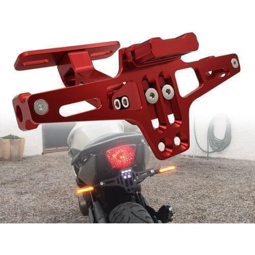 Motorcycle Rear License Plate Mount Holder and Signal Lamp For YAMAHA mxt850 niken gt XT1200Z yzf r1 r3 r25 r6 r125 Accessories