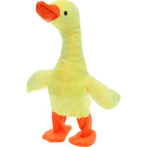 Electric Screaming Little Yellow Duck Childrens Birthday Gift Learn To Walk And Lift Neck