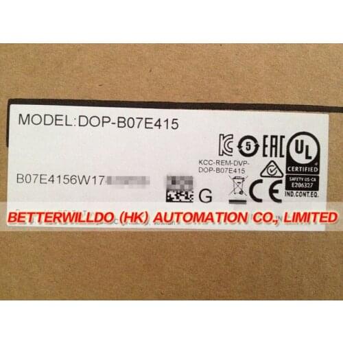 DOP-B07E415 NEW IN BOX 7'' HMI Human Machine Interface Touch screen With Ethernet Software +Free Cable 1 Year Warranty