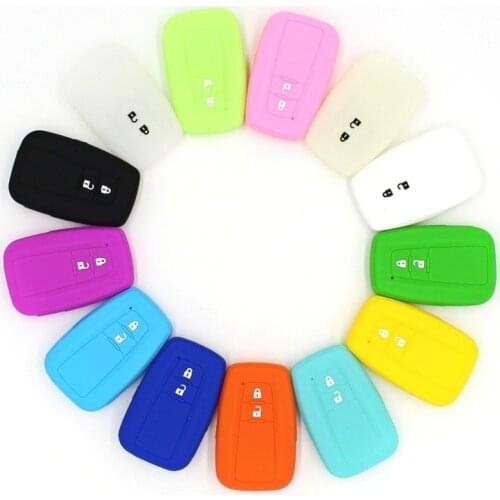 Silicone Rubber Car Key Case Cover for Toyota Prius 2 Button Key