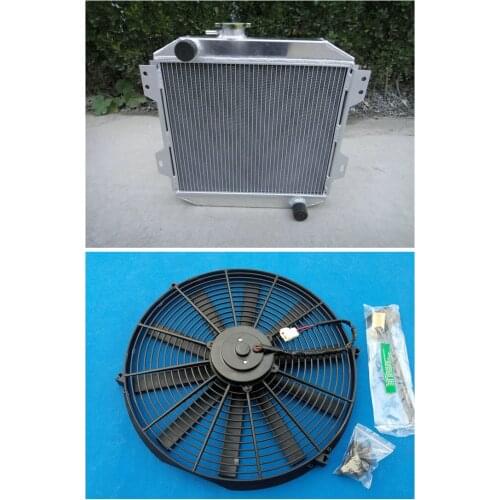 Hot Selling 3 Row Aluminum Radiator + Fan For Ford Capri MK1 MK2 MK3 Kent 1.3L 1.6L/2.0 Essex/Escort 78