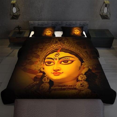 Indian Buddha Duvet Cover Queen 220x240 260x240 Gold 3D Bedding Set for Bedroom Sets Bed 2-3pcs Bed Cover Home Textiles