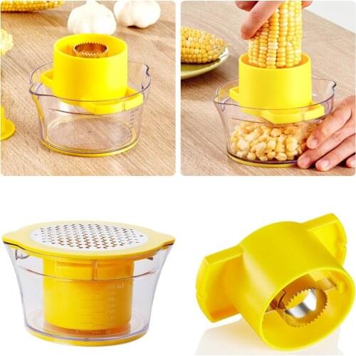 Kitchen Tool Multi-function Garlic Press Set Home Creative Corn Cutter Gadgets Cob Remover Stripper Peeler Remove Kerneler Grind