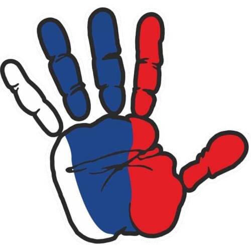 New Hot Sell Personality Car Stickers Car Palm of Russia Decals Window Vinyl Windshield Auto PVC 17CM*16CM