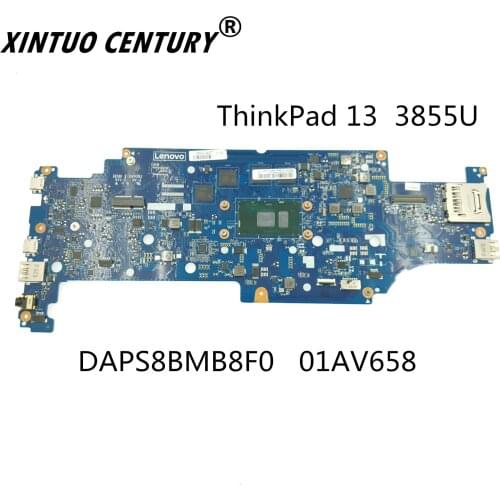 DAPS8BMB8F0 01AV658 FOR Lenovo ThinkPad 13 Laptop Motherboard FRU DDR3 W/ 3855U CPU 4G RAM Tested work