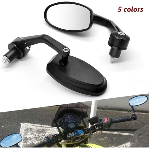 Motorcycle Rear View Mirror 7/8" Handle Bar End Side Rearview Aluminum For Yamaha XJR1300 FJR1300 xjr 1300 400 fjr 1300 XJR400