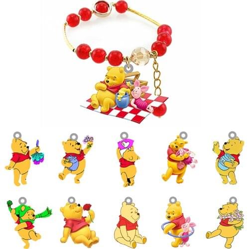 Disney Sisters Bracelet Set Red Beaded Bracelet Lucky Lady Bracelet Handmade Jewelry Accessories Beaded Good Friend Bracelet