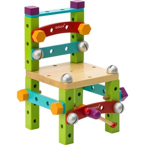 Model Building Kits chair models Building Toys Wooden toys educational toys baby toys montessori toys bebe learning toys bebes
