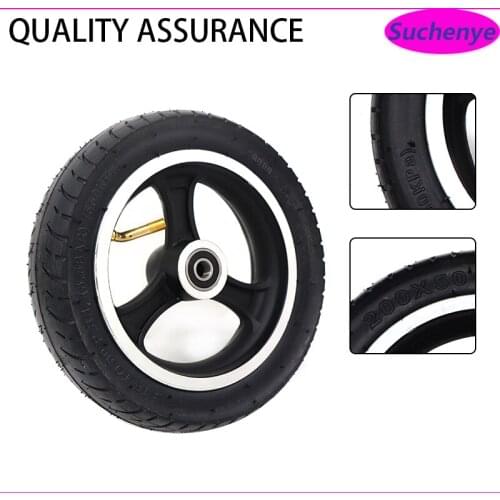 200x50 SOILD WHEEL FOR Electric Scooter Tyre With Wheel Hub 8" Scooter Tyre Aluminium Alloy Wheel Electric Vehicle