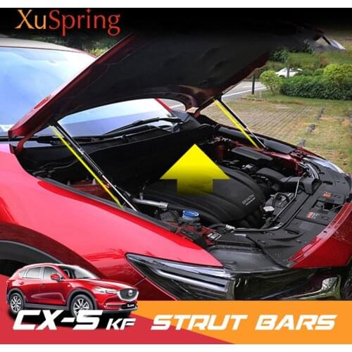 Car Refit Strut Bars Bonnet Hood Lift Support Bracket Hydraulic Rod Spring Shock For Mazda CX-5 CX5 2017 2018 2019 KF