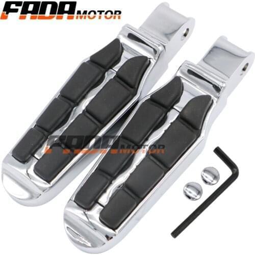 Front Foot Pegs Footrest for Honda VTX 1800CF 1300C 02-09 Shadow VT1100 Sabre Spirit 99-07 ACE Aero VT750 00-15 (097)