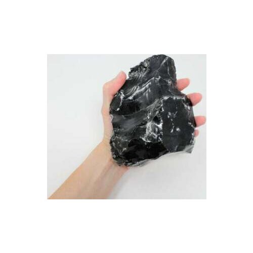 Natural Rough Black Obsidian Raw Rock Stone Crystal Healing