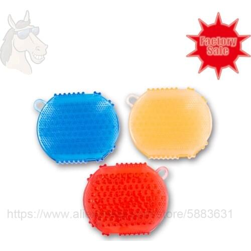 29 2008 Transparent grooming mitt PVC material easy hands soft touch 14*11.7cm horse pet grooming curry comb factory direct sale