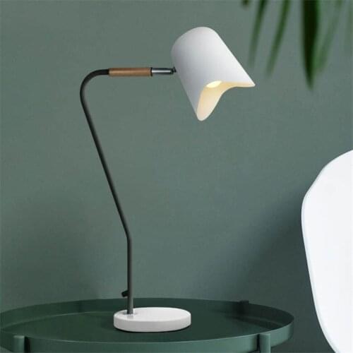Nordic Minimalism adjustable head table lamp for office study living room modern led desk lamp home deco reading table light e27