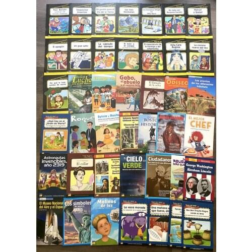 Random 43 Books Child Kids Spanish Book Carhildhood Education Enlightenment Knowledge Story Learning Reading Book Age 8 up