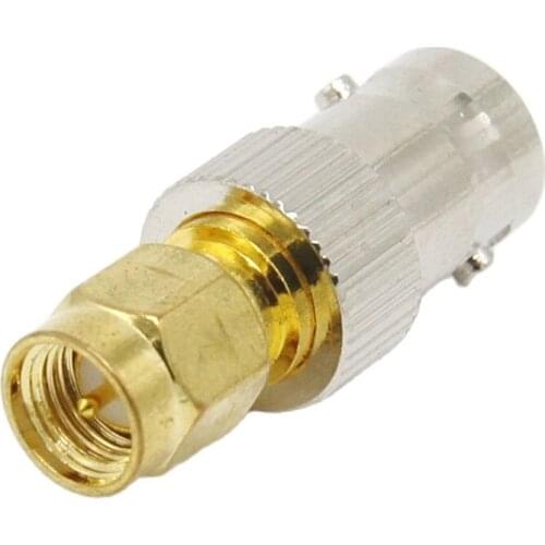 SMA to BNC RF Adapter converter BNC Female to SMA Male Plug Coax Adapter 1pcs