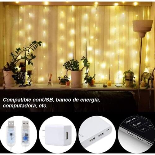 LED String Lights Copper Wire Fairy lights Night Light For Christmas Garland Room Bedroom Indoor Wedding Decoration Lamp