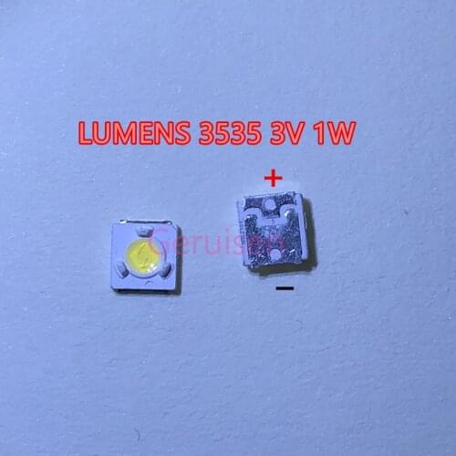 2000PCS LUMENS LED Backlight 1W 3V 3535 3537 Cool white LCD Backlight for TV Application A129CECEBP18A-2092 NEW 3D