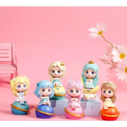 Surprise Box Cartoon Cute girls Princess Doll Desk Decor figure toys Room Home Car Decor Blind-box Kawaii small ornaments Gift