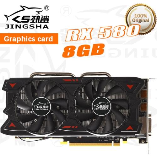 Video Card RX 580 8GB GPU 128Bit GDDR5 Graphic Card For nVIDIA VGA Geforce Original New RX580 8GB Graphics Cards GPU Dvi game