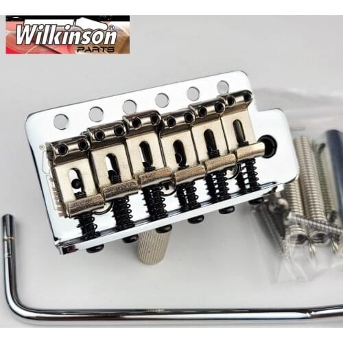New Wilkinson Vintage Type ST Electric Guitar Tremolo System Bridge WOV01 Chrome Silver