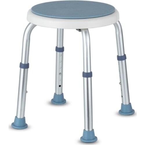 Rotatable stool Non-slip Bath Chair 6 Gears Height Adjustable Pregnant woman Elderly Bath Tub Shower Chair Seat Safe Bathroom
