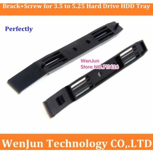 High Quality 5 pairs Upgrade version Bracket for HDD Cage 3.5 to 5.25 Hard Drive HDD Tray Converter Caddy with free shipping