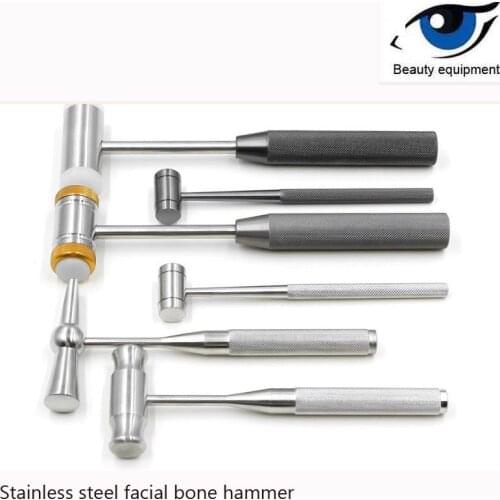 High-quality stainless steel facial bone hammer High-quality double skull hammer claw hammer Beauty plastic stainless steel equi