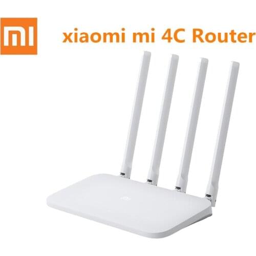 Xiaomi Mi WIFI Router 4C 64 RAM 802.11 b/g/n 2.4G 300Mbps 4 Antennas Smart APP Control Band Wireless Routers Repeater