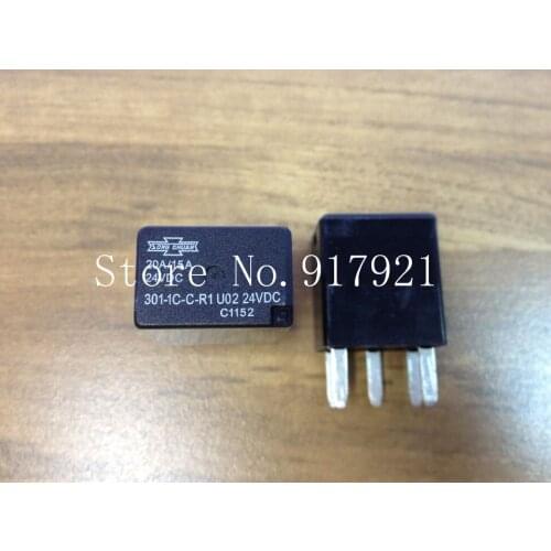 [ZOB] The new 303-1AH-C-R1 U02 Songchuan car waterproof relay 20A 24VDC five foot relay --20pcs/lot