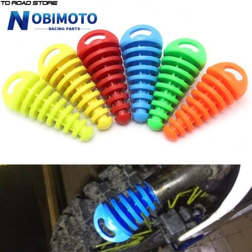 1PC Motorcycle Exhaust Pipe Tailpipe PVC Air-bleeder Plug Exhaust Silencer Muffler Wash Plug Pipe Protector Motocross