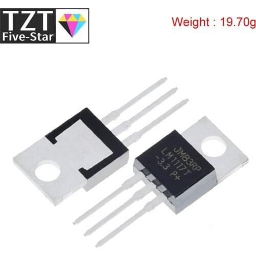 10PCS LM1117T-3.3 TO220 LM1117-3.3 LM1117T 3.3V LM1117 TO-220